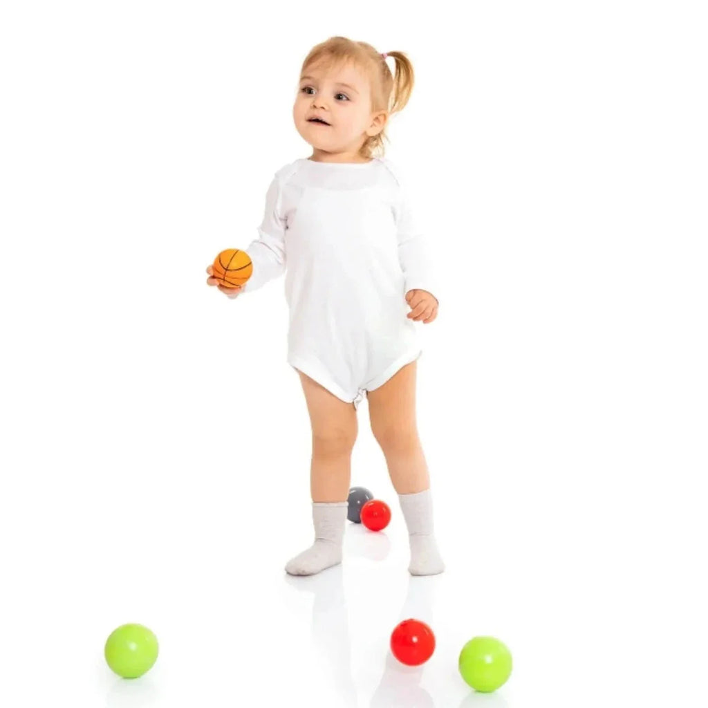 HelloBaby Unisex Long Sleeve Bodysuit 5 pcs