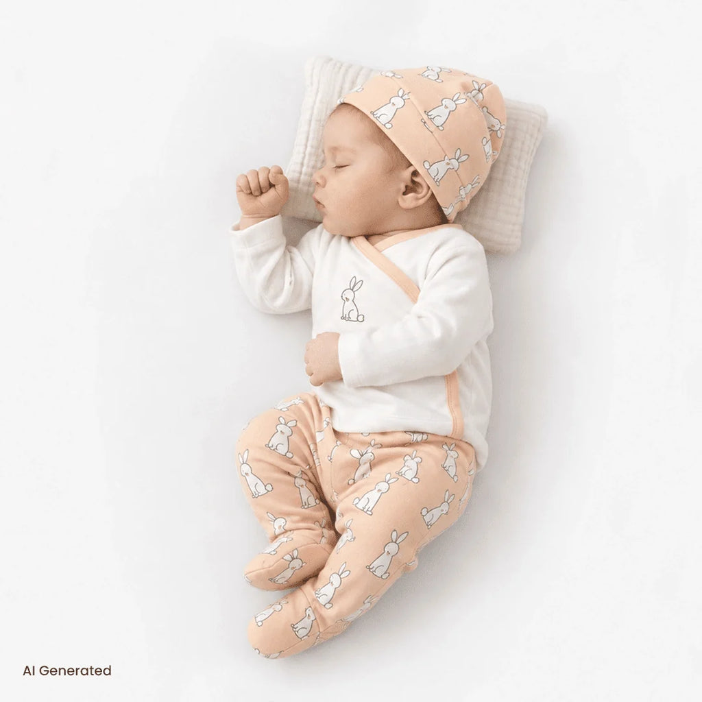 Bebbek Baby Boy 5 Pcs Newborn Starter Set - Ecru
