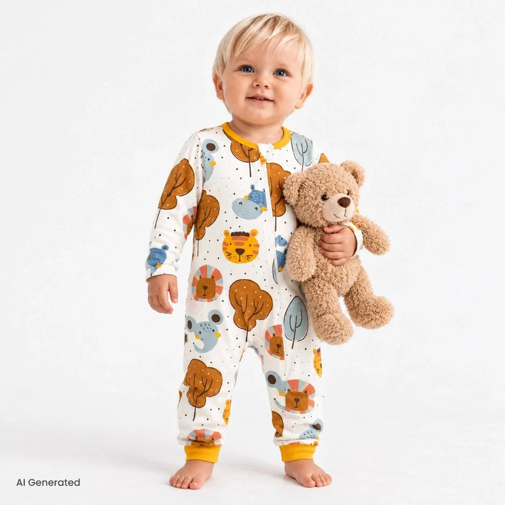 HelloBaby Boy Jumpsuit - Ecru