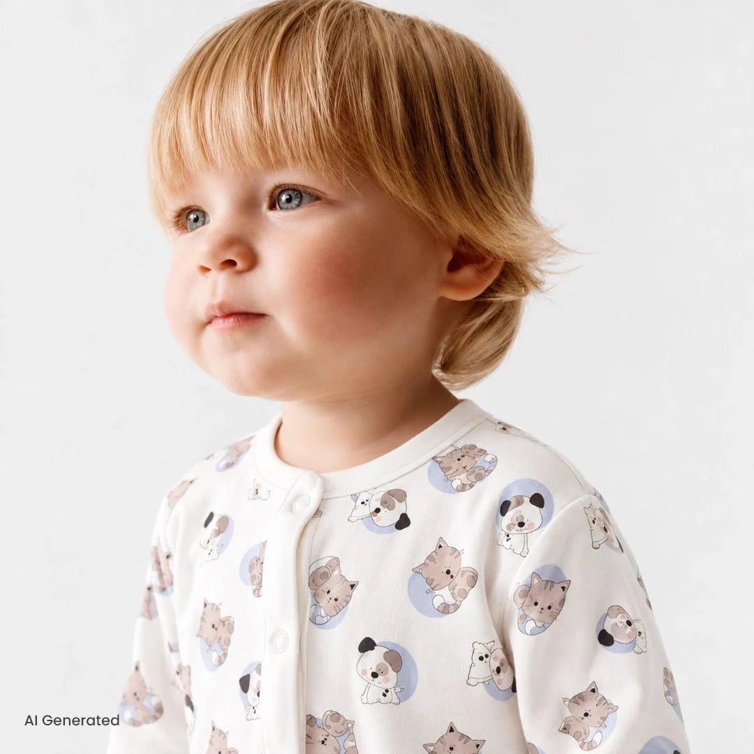 HelloBaby Sleepsuit - White