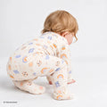HelloBaby Newborn Girl Footed Jumpsuit - Beige