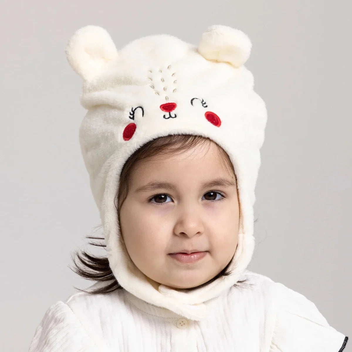 Luess Girl Beanie - Ecru