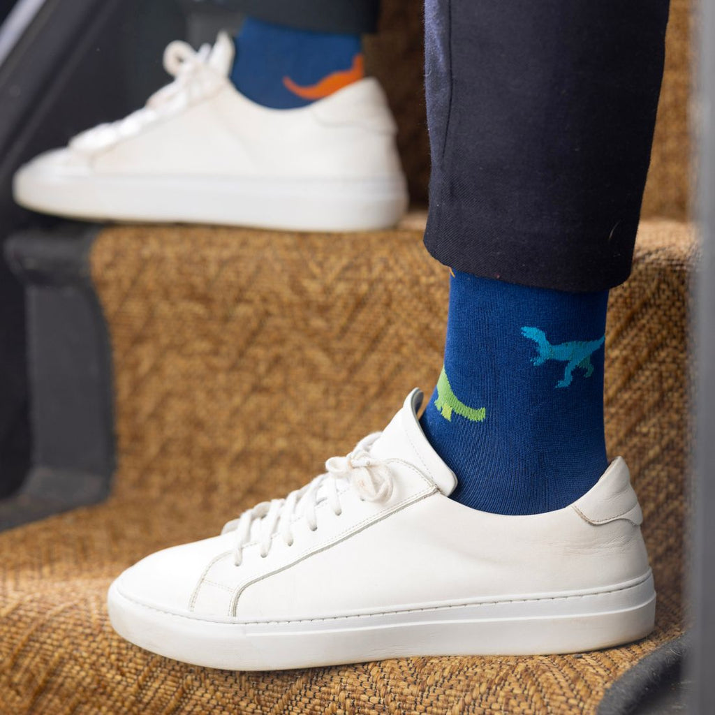 Swole Panda Dinosaur Bamboo Socks – Breathable Novelty Crew Socks