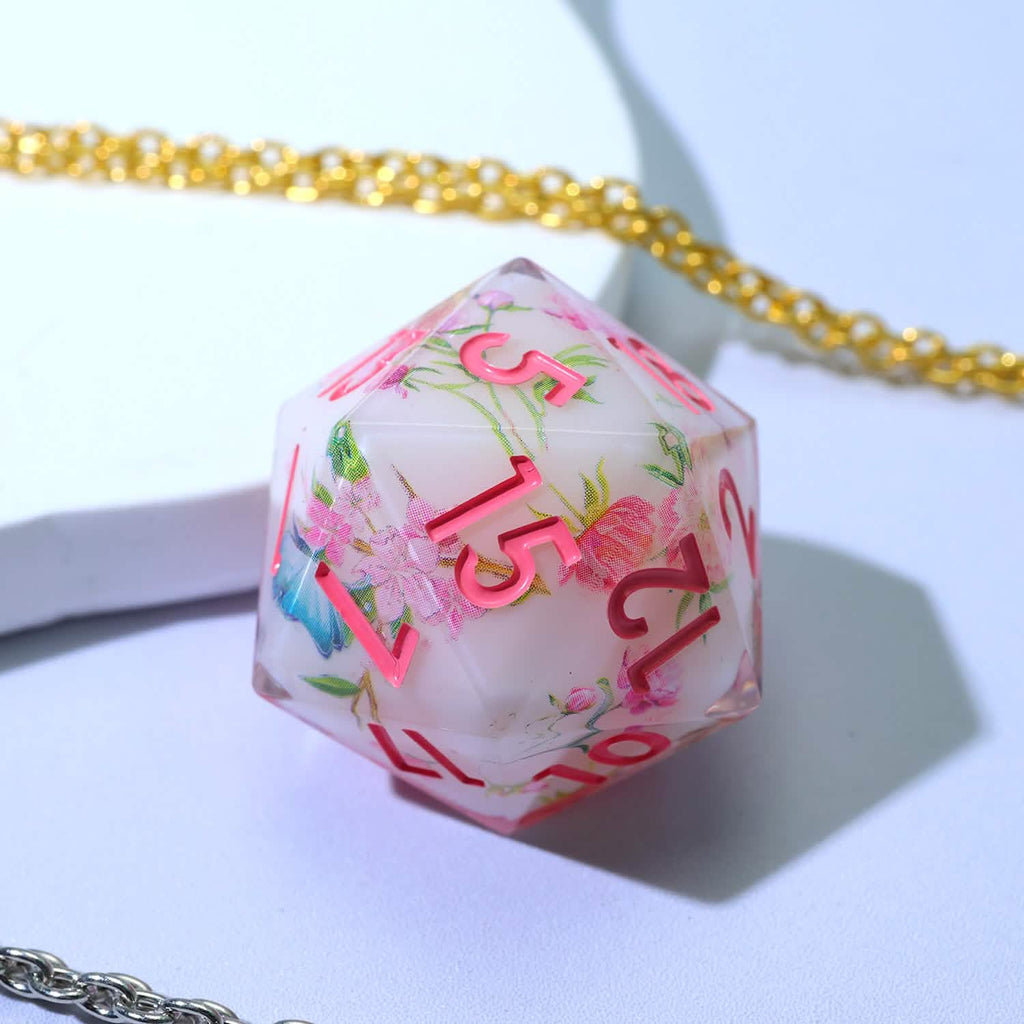 Fey Garden | Sharp Edge Dice | Resin | 7 Piece Set
