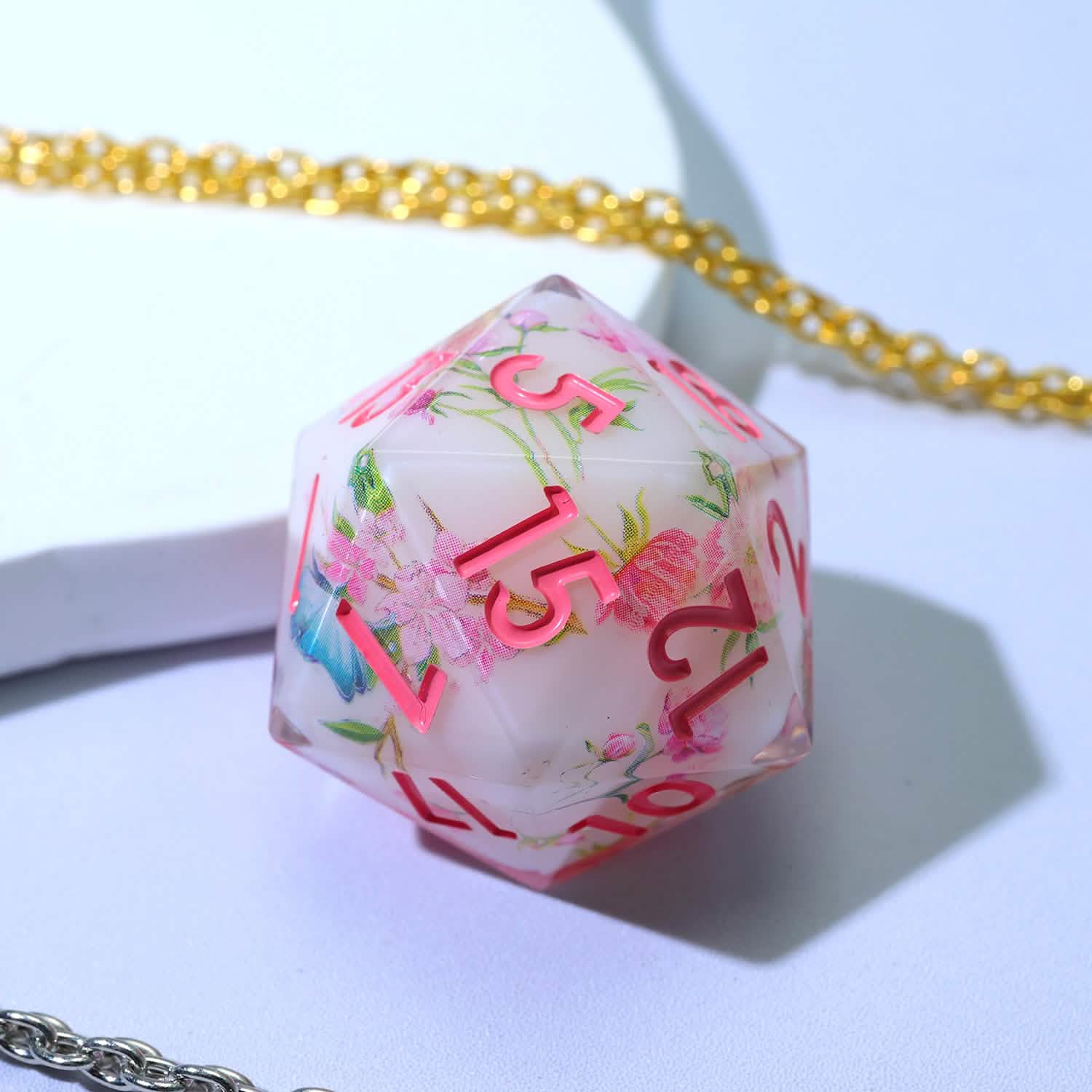 Fey Garden | Sharp Edge Dice | Resin | 7 Piece Set