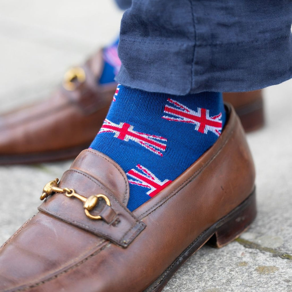 Swole Panda Union Jack Bamboo Socks – Breathable Sustainable Footwear