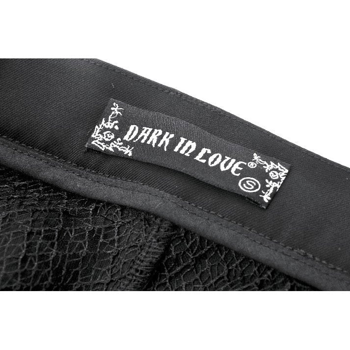 Dark in Love Lace-Up Convertible Goth Flare Trousers and Shorts