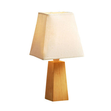 Orsina Elion Tapered Table Lamp – Wooden Base Modern Ambient Lighting
