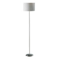 Orsina Forma Chrome Floor Lamp with Cream Shade – Modern Lighting