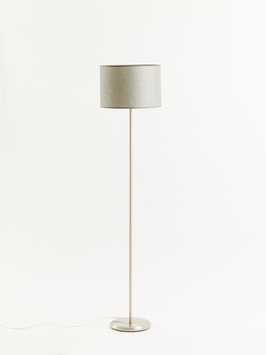 Orsina Forma Chrome Floor Lamp with Cream Shade – Modern Lighting