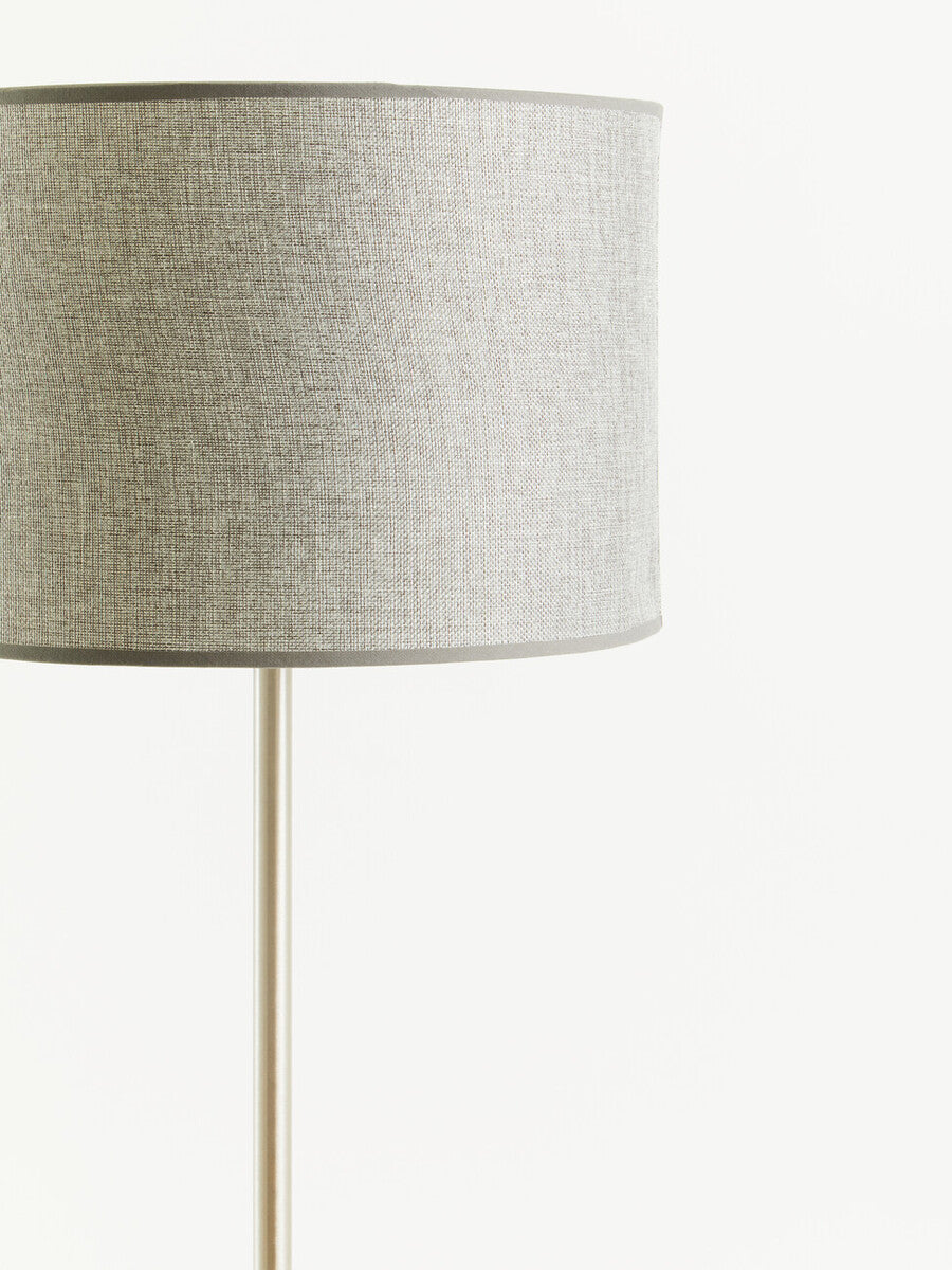 Orsina Forma Chrome Floor Lamp with Cream Shade – Modern Lighting