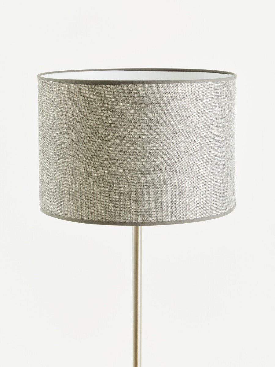 Orsina Forma Chrome Floor Lamp with Cream Shade – Modern Lighting