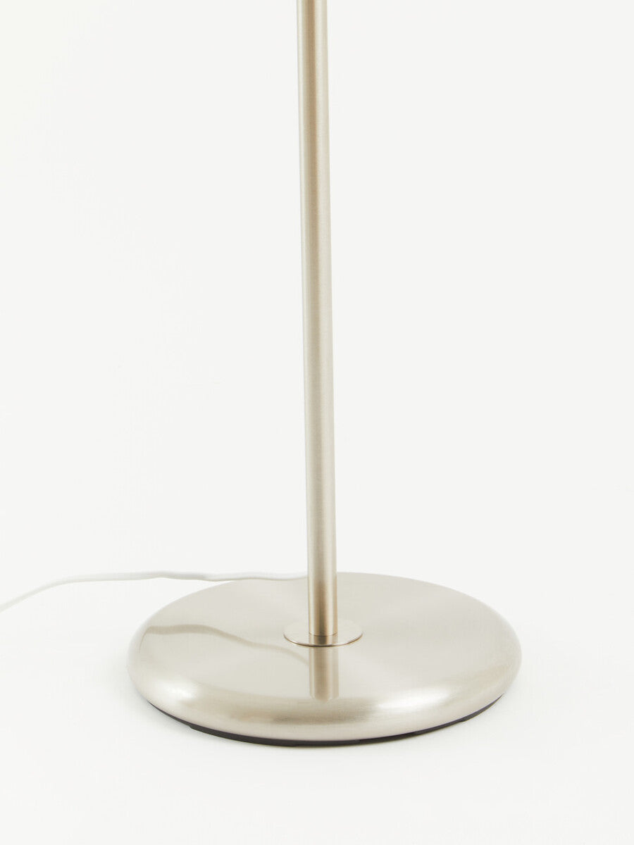 Orsina Forma Chrome Floor Lamp with Cream Shade – Modern Lighting