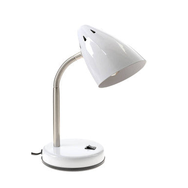 Orsina Flexi White Gloss Desk Lamp – Modern Adjustable Task Lighting