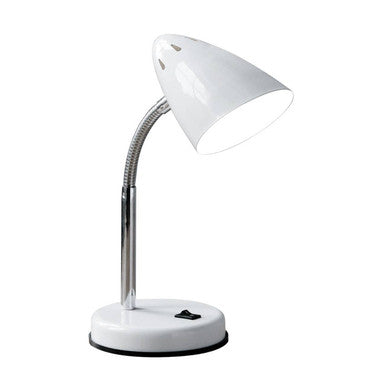 Orsina Flexi White Gloss Desk Lamp – Modern Adjustable Task Lighting