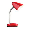 Orsina Flexi Red Gloss Desk Lamp – Modern Adjustable Task Lighting