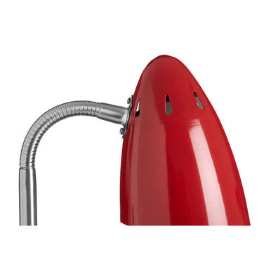 Orsina Flexi Red Gloss Desk Lamp – Modern Adjustable Task Lighting