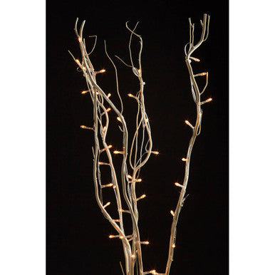 Orsina Ventana 80 Interwoven White Twig Lights – Indoor Decorative Lighting