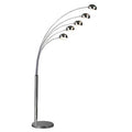Orsina Zeus 5-Light Arched Floor Lamp – Modern Multi-Head Lighting