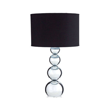 Orsina Cameo Touch Table Lamp – Modern Bedside Light with Black Shade