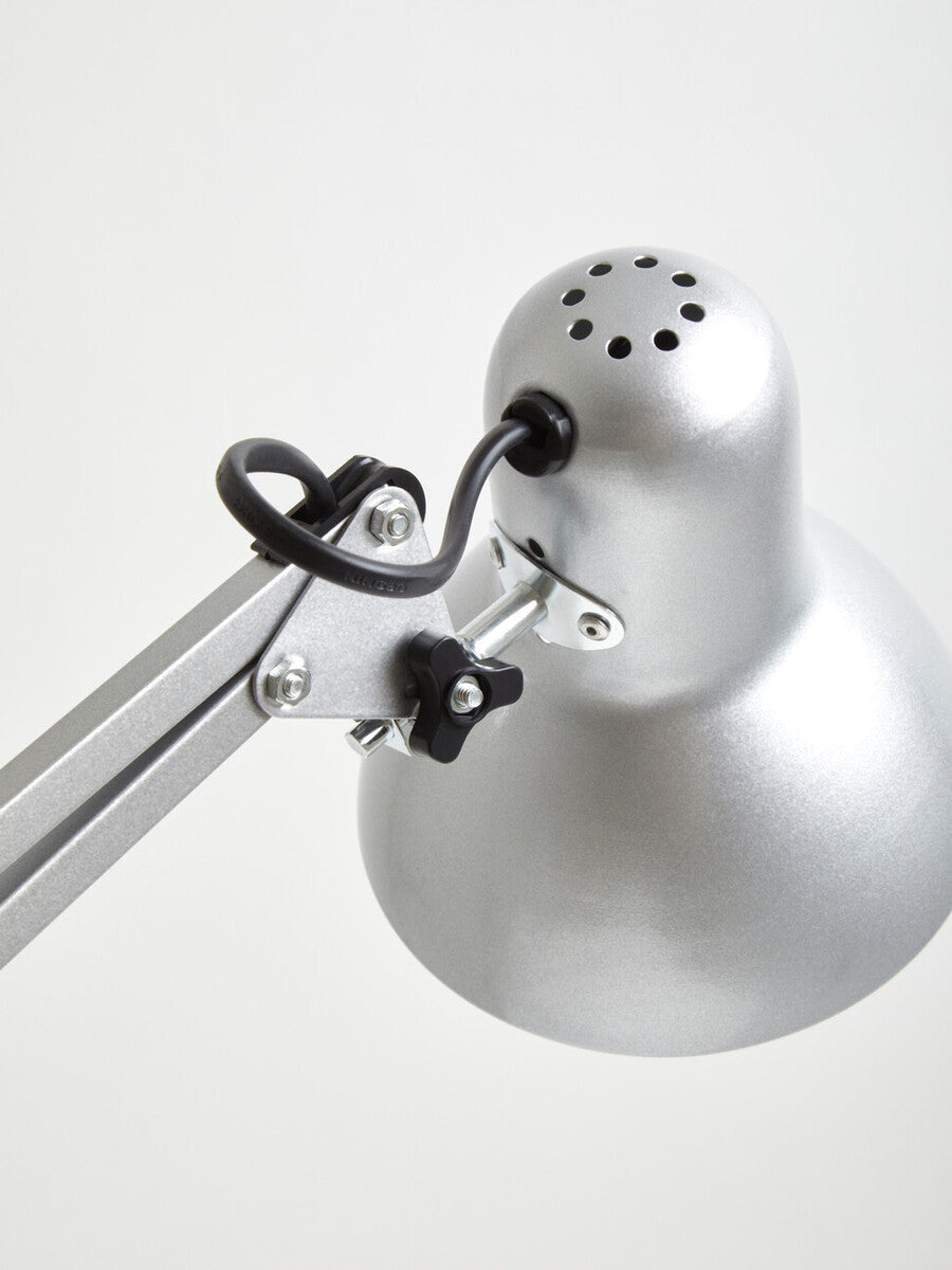 Orsina Payton Studio Silver Grey Desk Lamp | Modern Adjustable Task Light