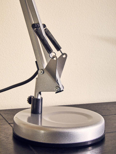 Orsina Payton Studio Silver Grey Desk Lamp | Modern Adjustable Task Light