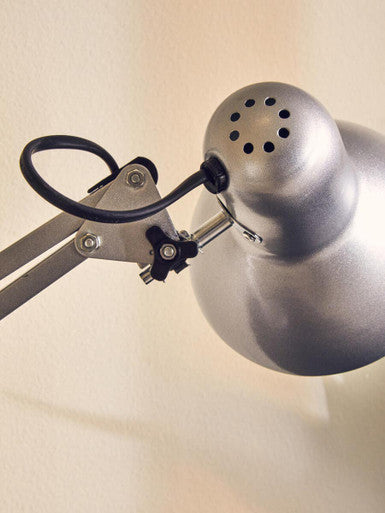 Orsina Payton Studio Silver Grey Desk Lamp | Modern Adjustable Task Light