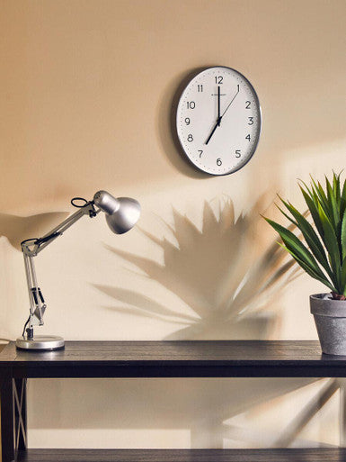 Orsina Payton Studio Silver Grey Desk Lamp | Modern Adjustable Task Light