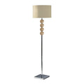 Orsina Mistro Floor Lamp – Cream Suede Effect Shade for Living Rooms