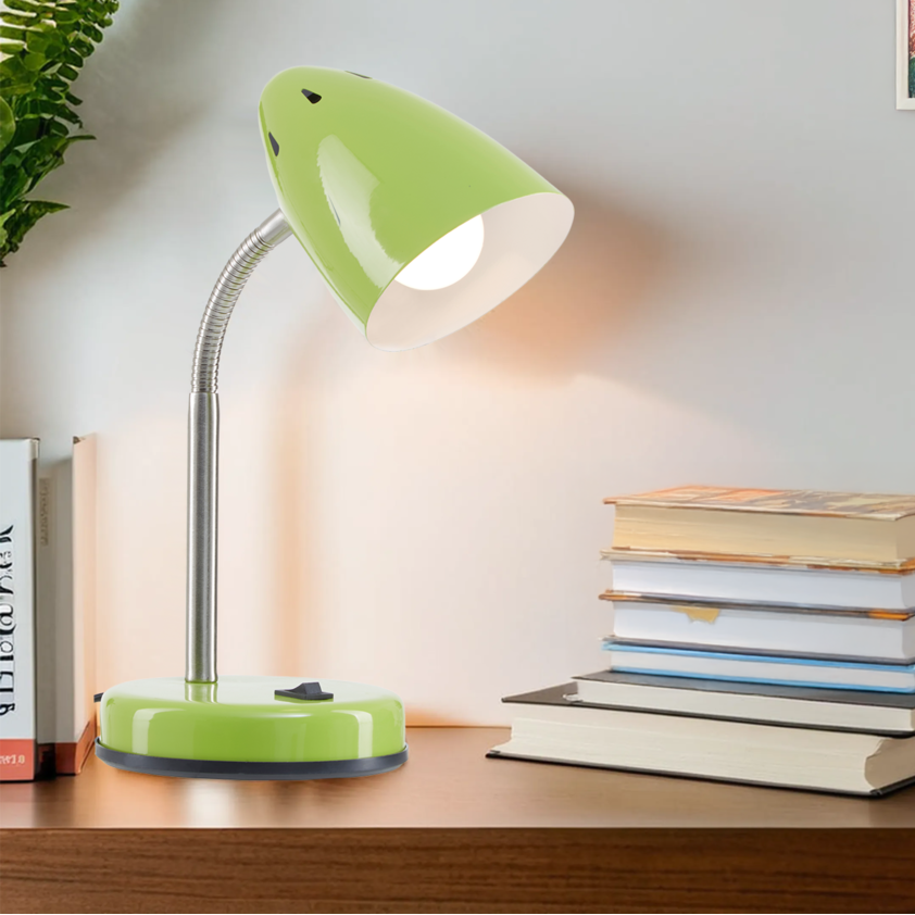 Orsina Flexi Green Gloss Desk Lamp – Adjustable Modern Task Lighting