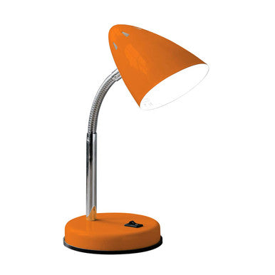 Orsina Flexi Orange Gloss Desk Lamp – Adjustable Modern Study Task Light