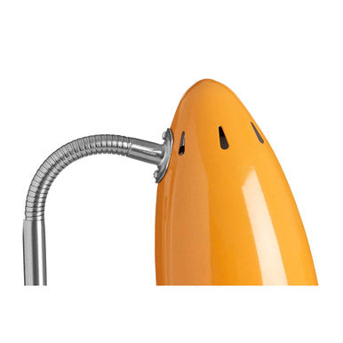 Orsina Flexi Orange Gloss Desk Lamp – Adjustable Modern Study Task Light