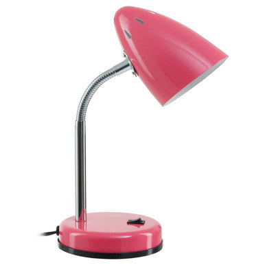 Orsina Flexi Pink Gloss Desk Lamp | Adjustable Modern Task Lighting