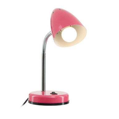 Orsina Flexi Pink Gloss Desk Lamp | Adjustable Modern Task Lighting