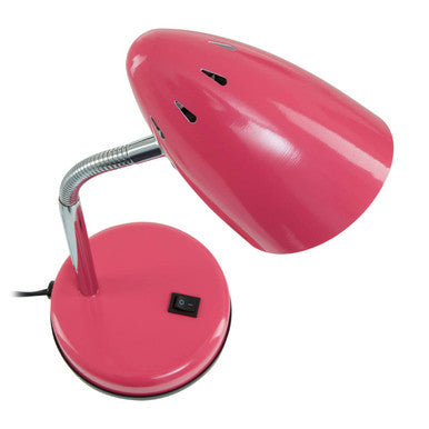 Orsina Flexi Pink Gloss Desk Lamp | Adjustable Modern Task Lighting
