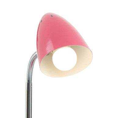 Orsina Flexi Pink Gloss Desk Lamp | Adjustable Modern Task Lighting