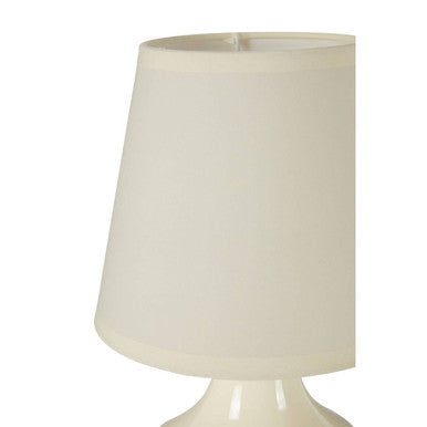 Orsina Globo Cream Ceramic Table Lamps – Set of 2 Bedside Lamps