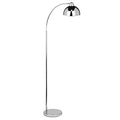 Orsina Calle Chrome Metal Floor Lamp – Modern Standing Reading Light