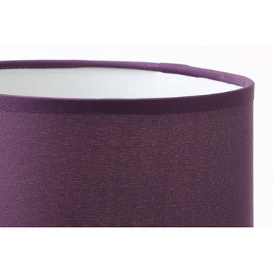 Orsina Evaine Chrome Table Lamp with Purple Shade | Modern Bedside Light