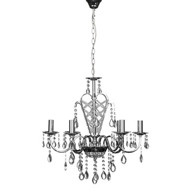 Orsina Carrington 6-Arm Crystal Chandelier – Elegant Ceiling Lighting