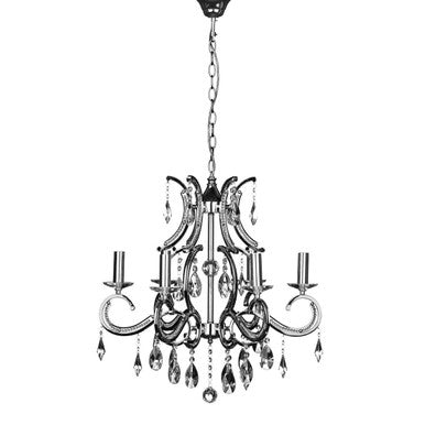 Orsina Cassandra 6-Arm Crystal Chandelier | Luxury Ceiling Light