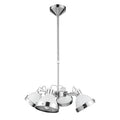 Orsina Jasper 4 Light Pendant Light – Chrome and White Shade