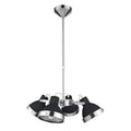 Orsina Jasper 4-Light Pendant Light – Black Shade & Chrome Finish