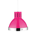 Orsina Jasper Pink and Chrome Bell Pendant Light – Modern Kitchen Lighting