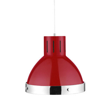 Orsina Jasper Red and Chrome Pendant Light – Modern Kitchen Lighting