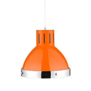 Orsina Jasper Orange and Chrome Pendant Light – Modern Kitchen Lighting
