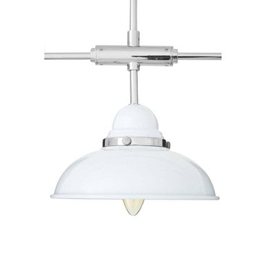 Orsina Jasper 3 Light Pendant Light | White and Chrome Ceiling Lamp