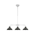 Orsina Jasper 3-Light Pendant Light – Black and Chrome Modern Ceiling