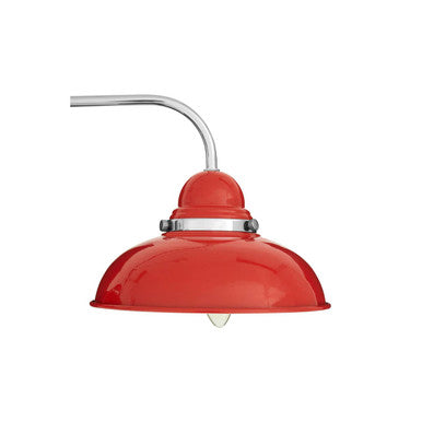 Orsina Jasper 3-Light Pendant Light – Red and Chrome Mid-Century Style