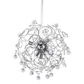 Orsina Hiram Crystal and Chrome Pendant Light | Modern Ceiling Light